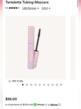 tarte Tartelette Tubing Mascara — Black